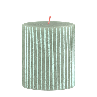 Bolsius Bolsius Stub candle Silhouette Jadegroen with print 8x6.8 cm