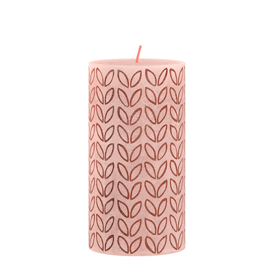 No brand no brand Bolsius Stub candle Silhouette Misty Pink with print 130x68 mm