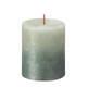 Bolsius rustieke stompkaars sunset foggy green + oxid blue 80 68mm