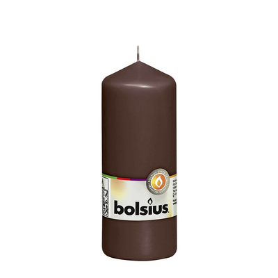Abi bolsius stompkaars kastanjebruin 150 58mm