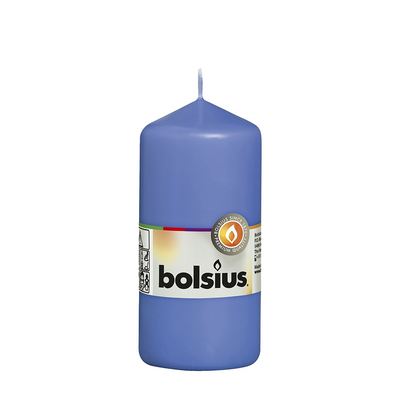 Abi bolsius stompkaars korenbloemblauw 120 58mm