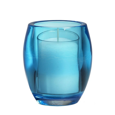 Abi bolsius portavelas vidrio ovalado agua 77 72mm