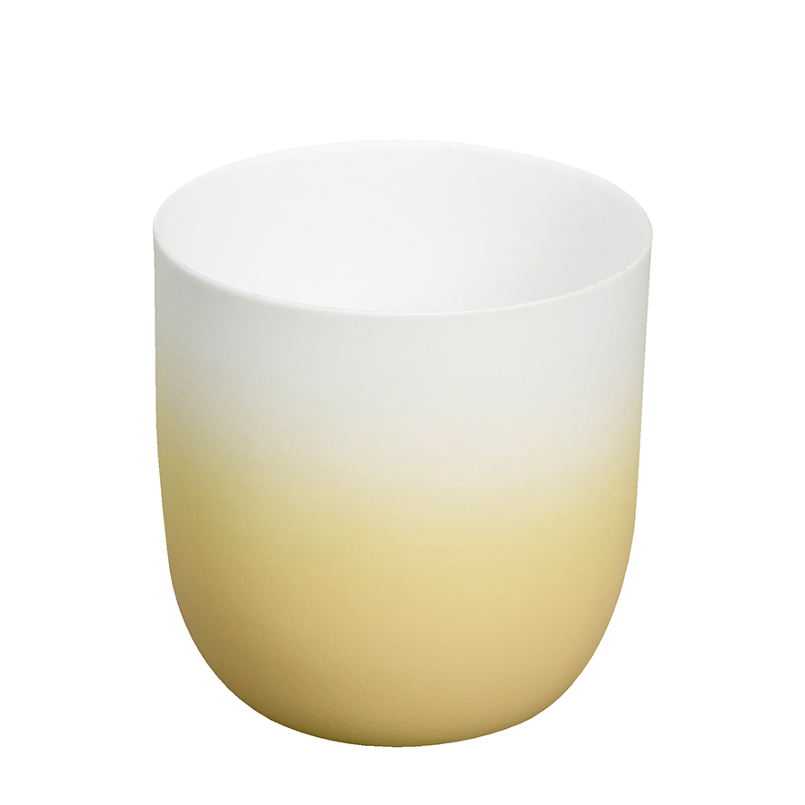 Bolsius theelichthouder keramiek caramel gold 75 70mm
