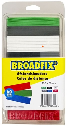 Boradfix 100x28mm flat shims | 1-6mm | 60 pieces - fc16c60ec