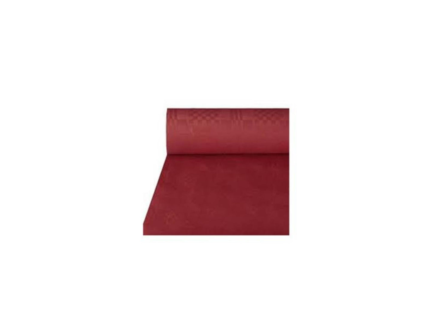 Mantel Duni damasco papel118cmx8m burdeos