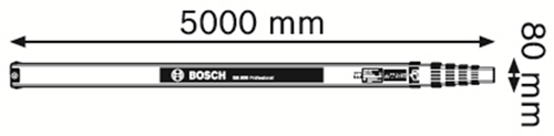 Bosch accessoires meetlat gr 500 professional | bouwlasermeetlat - 0601094300