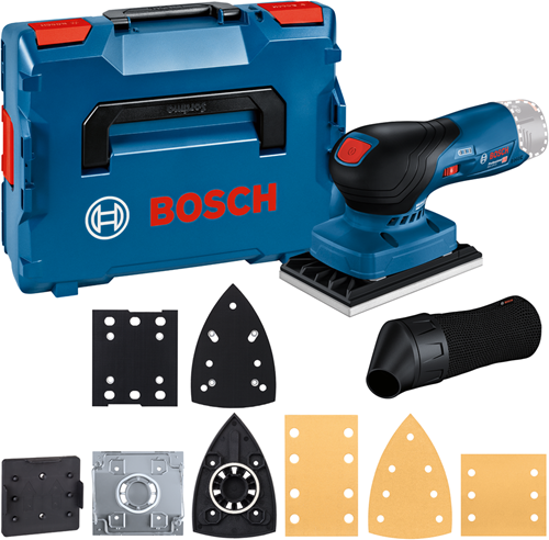 Bosch blu gss 12v-13 | levigatrice orbitale a batteria | 12v| senza batterie e caricabatterie | incl. set di accessori | in l-boxx 136 - 06019l0001
