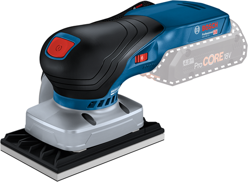 Bosch blu gss 18v-13 | levigatrice orbitale a batteria | 18v| senza batterie e caricabatterie | incl. accessori | in l-boxx - 06019l0101