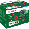 Bosch groen bosch universalsander 18v-10 - accu multischuurmachine - incl. rechthoekige schuurvoet en 2 schuurbladen - excl. 18v accu en lader
