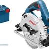 Sierra circular profesional bosch blue gks 55+ gce + fsn 1400 | conjunto | 1350w | 1 carril guía | Hoja de sierra de 165 mm - 0615990m91