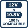 Bosch blauw starterset advanced - 2 x gba 12v 3.0ah + gal 12v-40 professional - 1600a019rd
