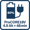 Bosch blauw bosch accessoires starterset | 1 x procore accu | 18v | 4.0ah | gal18v-40 lader - 1600a01u7u