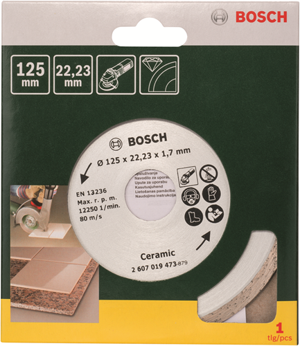 Accesorios Bosch disco de corte de diamante para baldosas cerámicas, ø 125 mm - 2607019473