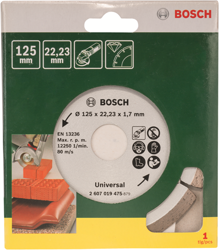 Accesorios Bosch disco de diamante universal | 125 mm - 2607019475