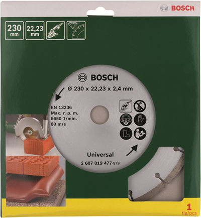 Accesorios Bosch disco de diamante universal | 230 mm - 2607019477
