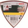 Set di fogli abrasivi Bosch da 25 pezzi per levigatrici a delta - grana 60; 120; 240