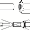 Bosch Spantang 6 mm para máquinas de fresadoras GOF y GMF
