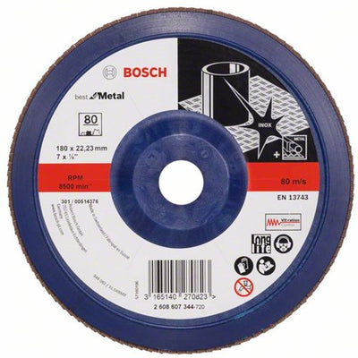Accessori Bosch 1 disco lamellare 180x571, best for metal dritto, plastica, 80 - 2608607344