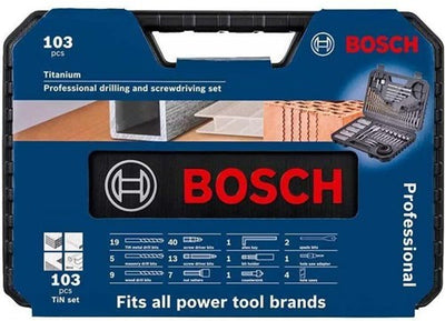 Bosch accessoires bosch professional boren- en bitset 103-delige accessoireset