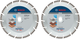 Accessori Bosch Disco da taglio diamantato 2 pezzi standard per universale 230 mm (duo pack) - 061599766y