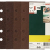 Bosch accessoires 25-delige schuurbladenset vlak 93x185 voor vlakschuurmachines, korrel 40, 60, 80, 120 - 2607019495