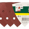 Set di fogli abrasivi Bosch da 25 pezzi per levigatrici a delta - grana 60; 120; 240