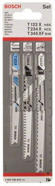 Accesorios Bosch Juego de 3 hojas de sierra de calar t 123 x; t 234x; t 345 xf 1º - 2607010515