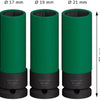 Accessori Bosch Set di prese da 3 pezzi | 85 mm, 17; 19; 21 mm 1 2 extra profondo - 2608003033