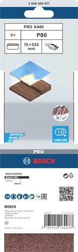 Bosch Schuurband X440 Best per legno e vernice, P80