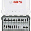 Bosch Freesset misto di 30 pezzi, 8 mm