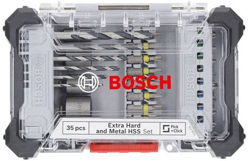 Accesorios Bosch Juego de 35 piezas de broca y punta de destornillador mixtas para metal (variante de visualización) - 2607017726