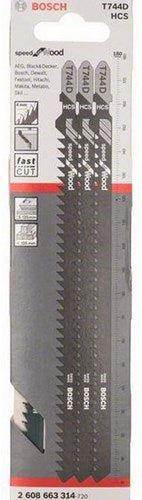 Accessori Bosch 3x lama per seghetto alternativo hcs t744d - 2608663314