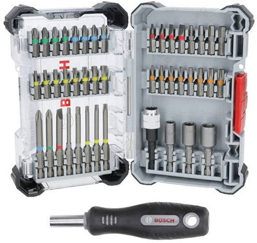 Accesorios Bosch Juego de 44 piezas con destornillador (variante con pantalla) - 2607017733