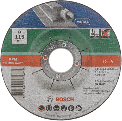 Accesorios Bosch Juego de discos de corte curvos de 5 piezas para metal | 115 x 2,5 mm - 2609256332