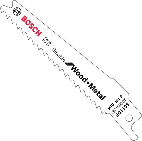 Bosch accessoires 5x reciprozaagblad flexible for wood and metal s511df - 2608657723