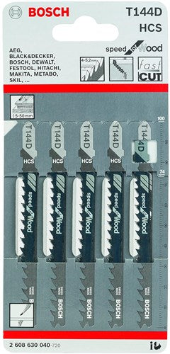 Lama per seghetto alternativo Bosch t144d (5pz)