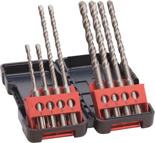 Accessori Bosch Set trapano a percussione da 8 pezzi sd plus-3 | scatola resistente - 2607019903