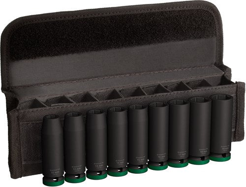 Accesorios Bosch Juego de vasos de impacto de 9 piezas 77 mm, 10;12;13;14;15;16;17;18;19 - 2608003039