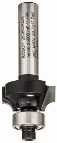 Accesorios Bosch fresas para perfiles redondeados 8 mm, r1 4 mm, l 12,7 mm, g 53 mm 1. - 2608628339