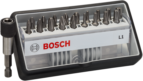 Bosch accessoires bitset | extra hard l1 | robustline | 19-delig | 2607002567 - 2607002567