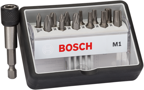 Set di punte accessori Bosch | extra duro m1 | robustezza | 13 pezzi | 2607002563 - 2607002563