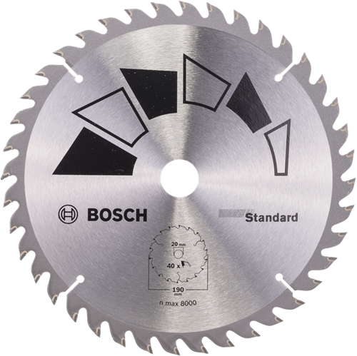 Accesorios bosch hoja de sierra circular basic 190x22x20 16,t40 - 2609256819