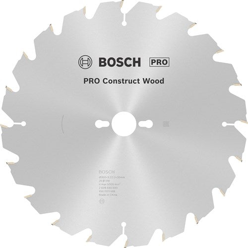 Bosch accesorios hoja de sierra circular construir madera 300 x 30 x 3,2 mm, 20 1 piezas - 2608640690