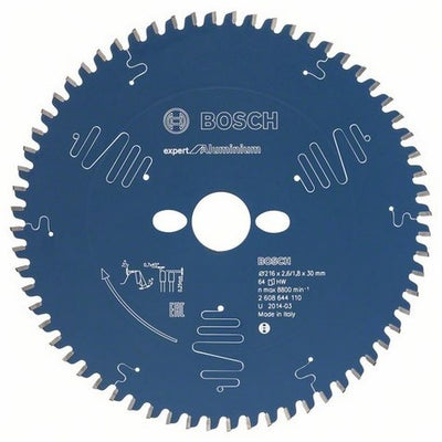 Bosch accessoires cirkelzaagblad expert for aluminium 210x30x2.6 1.8x54t - 2608644109
