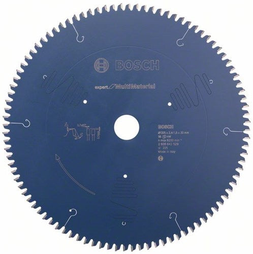 Bosch accessoires cirkelzaagblad expert for multimaterial k v 305x30x2.4 1.8 96t - 2608642529