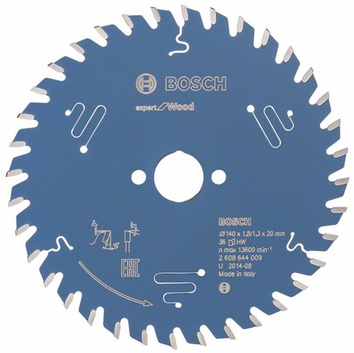 Accesorios Bosch hoja de sierra circular expert para madera 140x20x1,8 1,3x36 t - 2608644009