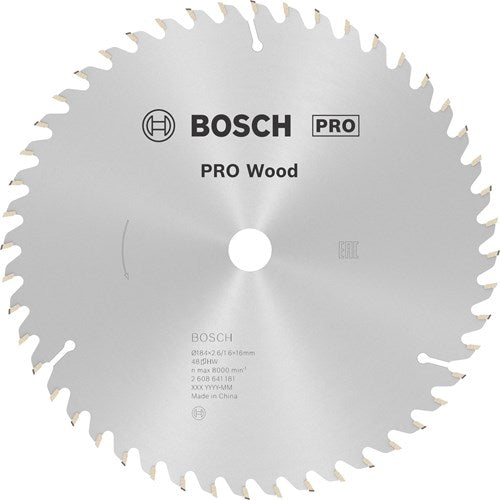 Bosch accesorios hoja de sierra circular optiline madera 184 x 16 x 2,6 mm, 48 1ud - 2608641181