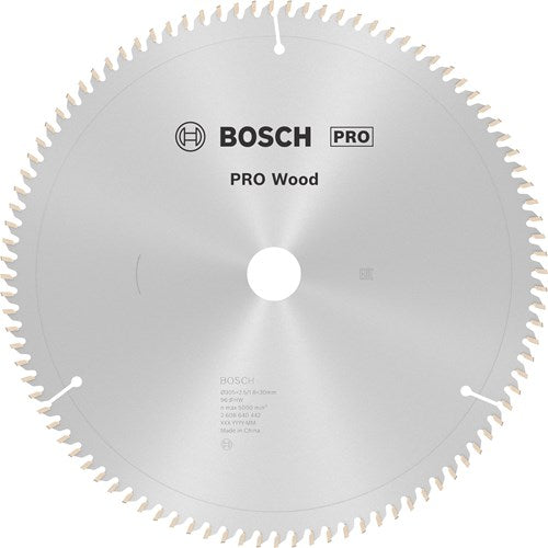 Accesorios bosch hoja de sierra circular optiline madera 305 x 30 x 2,5 mm, 96 1 ud - 2608640442
