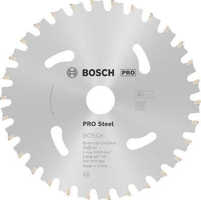 Accesorios Bosch hoja de sierra circular | norma para el acero | 140 mm | t30 2608837747
