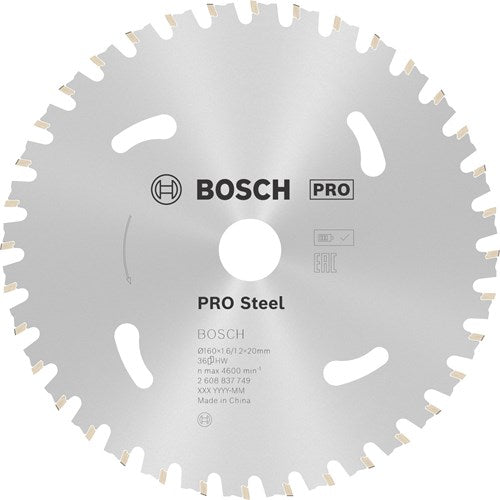 Bosch accessoires bosch pro steel accuzaagblad voor cirkelzagen 160 x 1,6 x 20 mm -...